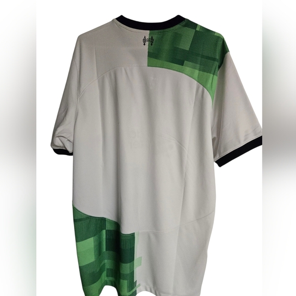 Nike Liverpool FC White/Green Away Soccer Jersey Men's Large - Picture 2 of 7